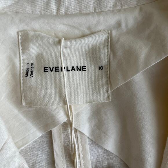 New Everlane Linen Double Breasted Blazer Quiet Luxury Elevated Basic Cream 10 - Picture 5 of 11